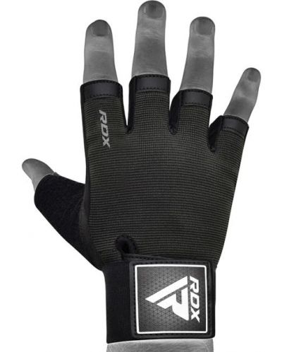Mănuși de fitness RDX - T2 Half Finger Plus, mărimea L, negru - 2