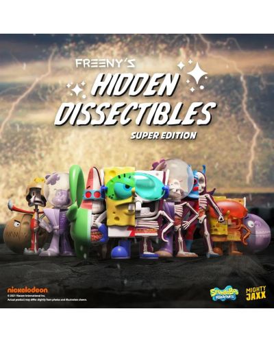 Figurină Mighty Jaxx Animation: SpongeBob SquarePants - Dissectibles Blind Box, sortiment - 2