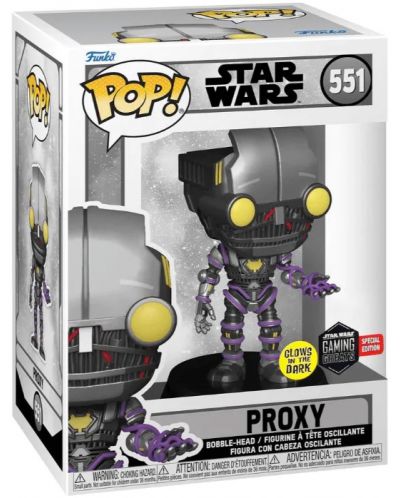 Figurina Funko POP! Movies: Star Wars - Proxy (The Force Unleashed) (Glows in the Dark) (Special Edition) #551 - 2