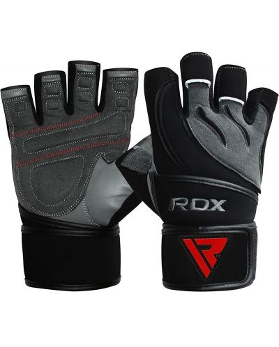 Mănuși RDX Fitness - L4, mărimea L, gri/negru - 1