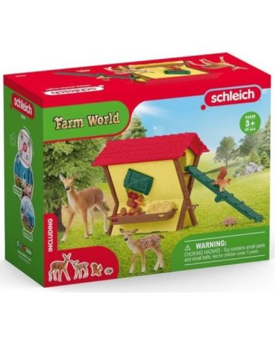 Set joc  Schleich Farm World - Hrănitoare pentru animale de pădure - 4