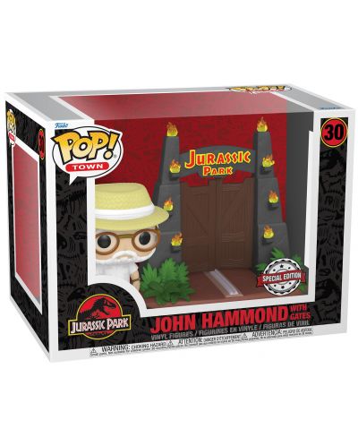 Figurina Funko POP! Moments: Jurassic Park - John Hammond at Gates (Special Edition) #30 - 2