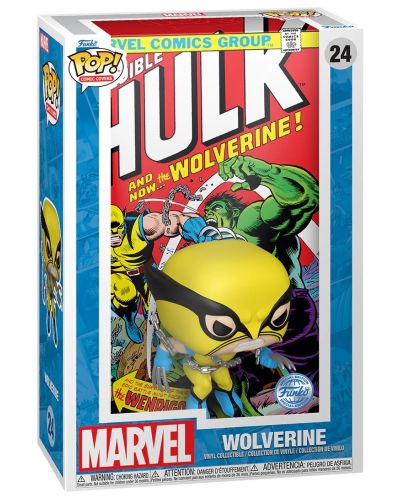Figura Funko POP! Comic Covers: The Incredible Hulk - Wolverine (Special Edition) #24 - 2