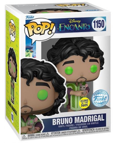 Figurina Funko POP! Disney: Encanto - Bruno Madrigal (Glows in the Dark) (Special Edition) #1150 - 2