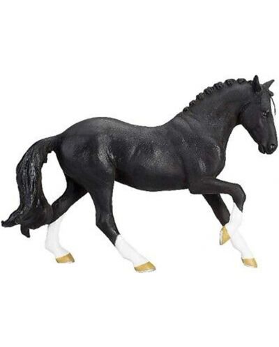 Figurină Mojo Farmland - cal negru hanovrian - 1