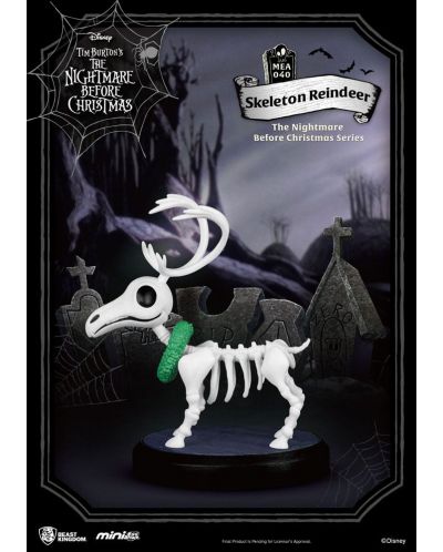 Figurină Beast Kingdom Disney: Nightmare Before Christmas - Skeleton Reindeer (Mini Egg Attack), 8 cm - 3