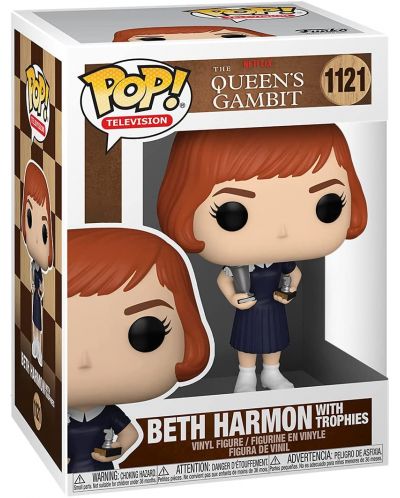 Figurina Funko POP! Television: Queens Gambit - Beth Harmon With Trophies #1121 - 2