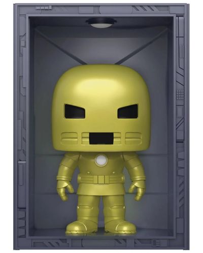 Figurina Funko POP! Deluxe: Iron Man - Hall of Armor (Model 1 Golden Armor) (Metallic) (PX Previews Exclusive) #1035 - 1