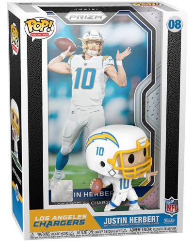 Figurină Funko POP! Trading Cards: NFL - Justin Herbert (Los Angeles Chargers) #08 - 2