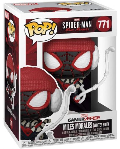 Figurina Funko POP! Marvel: Spider-man - Miles Morales (Winter Suit) #771 - 2