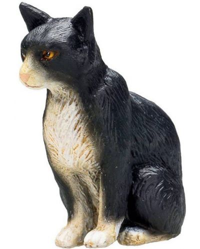 Figurina Mojo Farmland - Pisica alb-neagra - 1