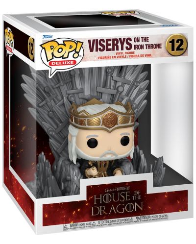 Figurină Funko POP! Deluxe: House of the Dragon - Viserys on the Iron Throne #12 - 2