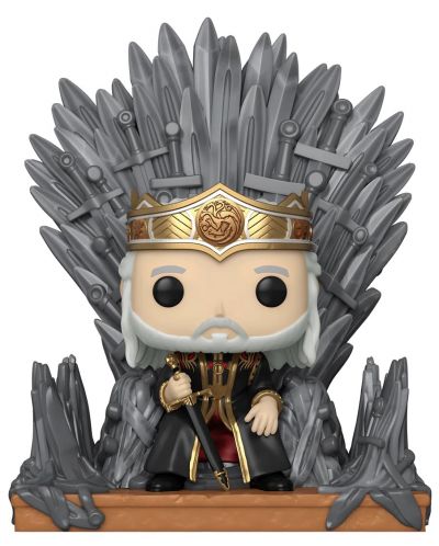 Figurină Funko POP! Deluxe: House of the Dragon - Viserys on the Iron Throne #12 - 1