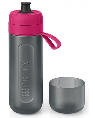 Sticlă filtrantă pentru apă BRITA - Fill&Go Active, 0.6 l, roz - 2