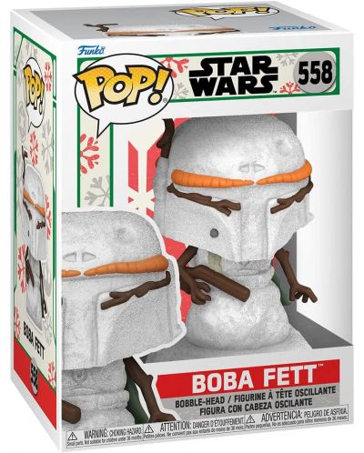Figurina Funko POP! Movies: Star Wars - Boba Fett (Holiday) #558	 - 2