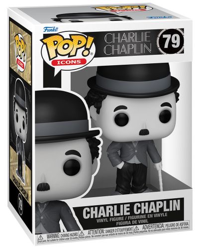 Figurină Funko POP! Icons: Charlie Chaplin - Charlie Chaplin #79