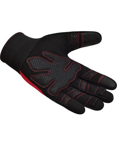 Mănuși de fitness RDX - W1 Full Finger, roșu/negru - 6
