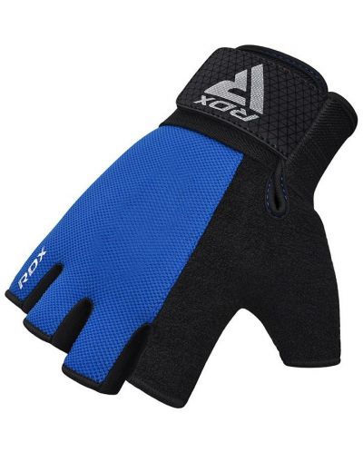 Mănuși de fitness RDX - W1 Half+, albastru/negru - 5