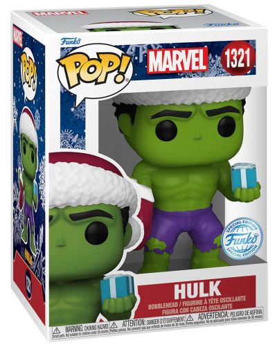 Figurina Funko POP! Marvel: Holiday - Hulk (Special Edition) #1321 - 2