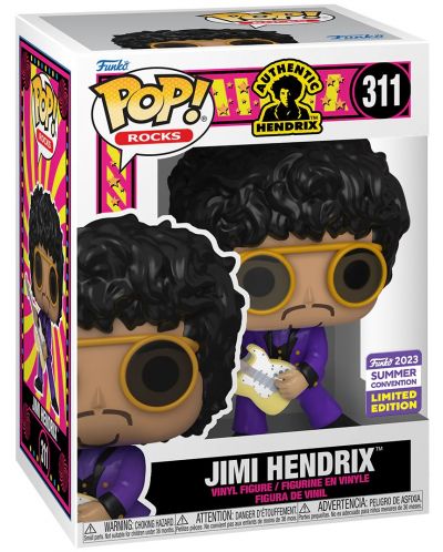 Figurină Funko POP! Rocks: Jimi Hendrix - Authentic Henrix (Convention Limited Edition) #311 - 2
