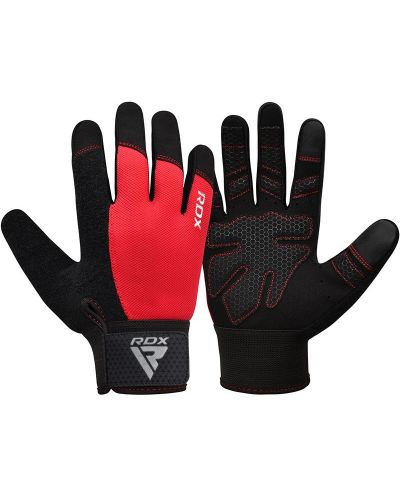 Mănuși de fitness RDX - W1 Full Finger+, roșu/negru - 2
