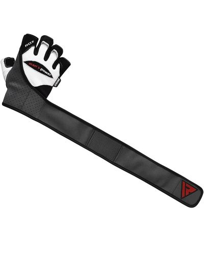 Mănuși de fitness RDX - L1, mărimea L, alb/negru - 2