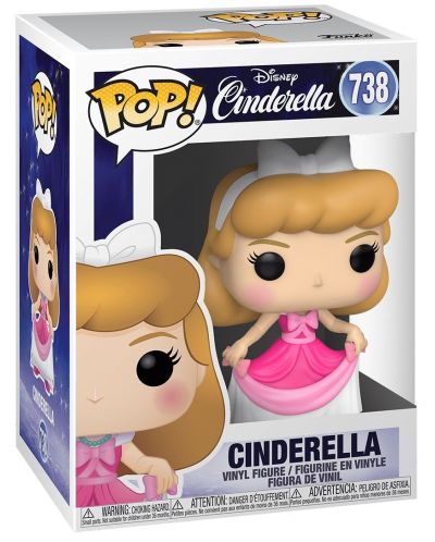 Figurina Funko Pop! Disney: Cinderella - Cinderella in Pink Dress, #738 - 2