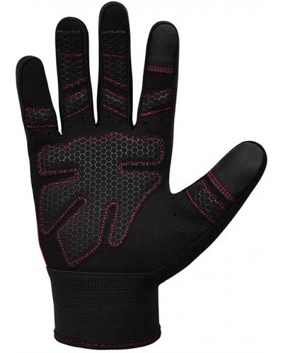 Mănuși de fitness RDX - W1 Full Finger+, roz/negru - 4