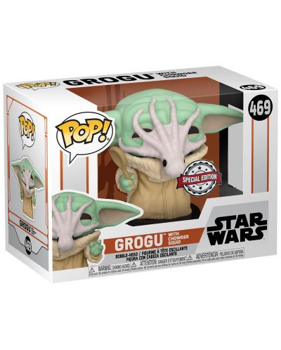 Figurina Funko POP! Television: The Mandalorian - Grogu with Chowder Squid (Special Edition) #469 - 2