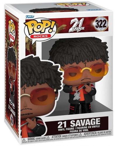Figurină Funko POP! Rocks: 21 Savage - 21 Savage #322 | Ozone.ro