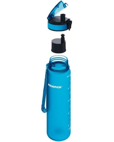 Sticlă filtrantă pentru apă Aquaphor - City, 160010, 0,5 l, albastru - 3