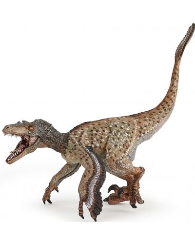 Figurina Papo Dinosaurs - Velociraptor cu pene - 1