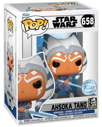 Figurina Funko POP! Movies: Star Wars - Ahsoka Tano (The Clone Wars 20th) (Special Edition) #658 - 2