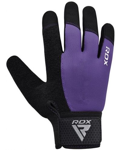 Mănuși de fitness RDX - W1 Full Finger, violet/negru - 3