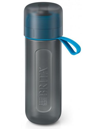 Sticlă filtrantă pentru apă BRITA - Fill&Go Active, 0.6 l, albastră - 1