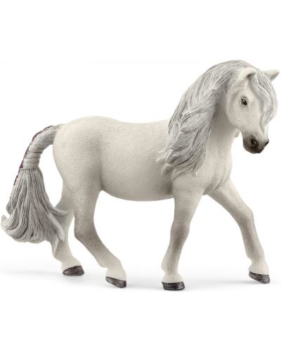 Figurina Schleich Horse Club - Iapa ponei islandez, alb - 1