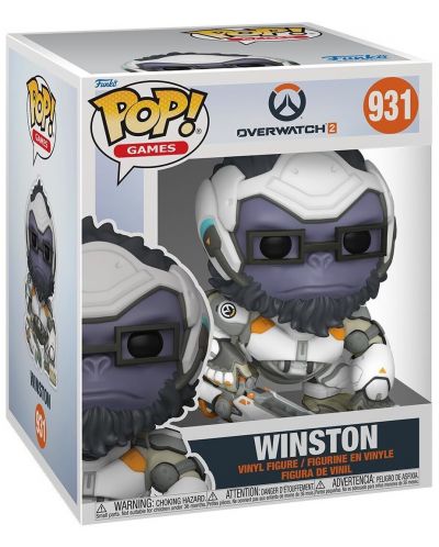 Figurină Funko POP! Games: Overwatch 2 - Winston #931, 15 cm - 2