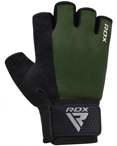 Mănuși de fitness RDX - W1 Half+, verde/negru - 3