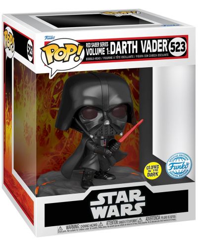 Figurină Funko POP! Deluxe: Star Wars - Darth Vader (Red Saber Series Vol. 1) (Glows in the Dark) (Special Edition) #523 - 2