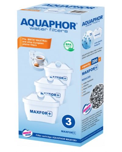 Filtre pentru apă Aquaphor - MAXFOR+, 3 buc - 1
