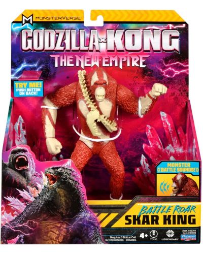 Figurină cu funcții MonsterVerse Godzilla x Kong - Scar King cu vuiet puternic, 18 cm  - 1