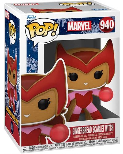 Figurina Funko POP! Marvel: Holiday - Gingerbread Scarlet Witch #940	 - 2