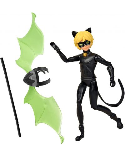 Figurina Playmates Miraculous - Cat Noir, Battle Wings	 - 3