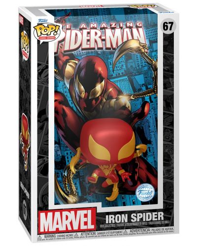 Figurină Funko POP! Comic Covers: Spider-Man - Iron Spider