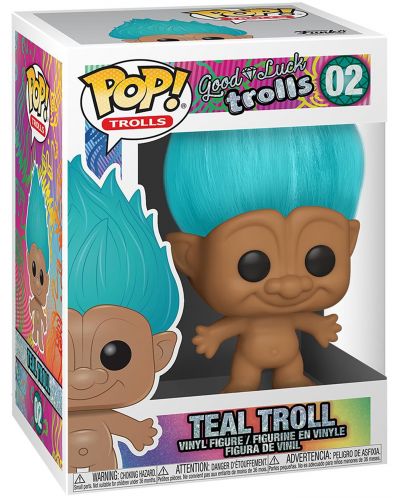 Figurina Funko POP! Trolls: Good Luck Trolls - Teal Troll #02 - 2