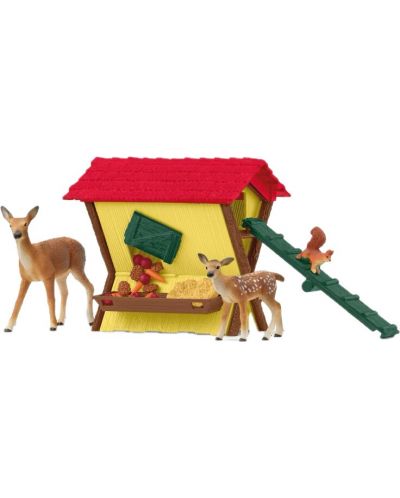 Set joc  Schleich Farm World - Hrănitoare pentru animale de pădure - 1