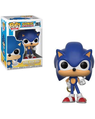 Figurina Funko Pop! Games: Sonic The Hedgehog - Sonic With Ring, #283 - 2