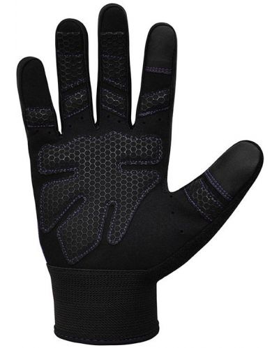 Mănuși de fitness RDX - W1 Full Finger, violet/negru - 4