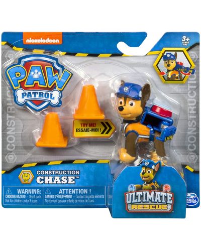 Figurina Spin Master Paw Patrol - Ultimate Rescue, Chase - 1