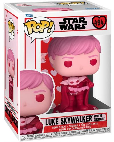 Figurina Funko POP! Valentines: Star Wars - Luke Skywalker with Grogu #494 - 2